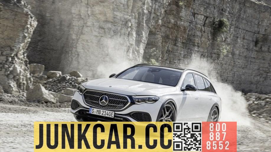 2024 Mercedes-Benz E-Class All-Terrain seen from front quarter angle