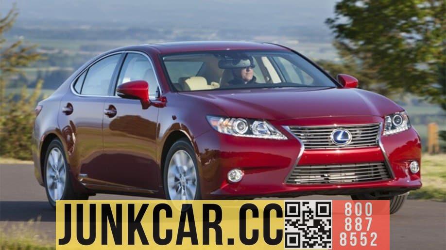 Red 2015 Lexus ES.